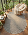 Urban Oasis Rugs Collection Area Rug -  Rooftop (Charcoal Gray) Oval Charcoal Gray  lifestyle 68