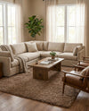 Plush Oasis Collection Area Rug - Serenity (Sandy Brown) Rectangle Sandy Brown  lifestyle 9