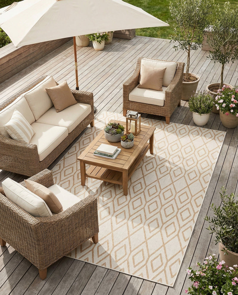 Urban Oasis Rugs Collection Area Rug -  Boulevard (Beige) Rectangle Beige  lifestyle 16
