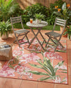 Seaside Blooms Collection Area Rug -  Kyoto Rectangle Coral  lifestyle 23