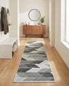 Urban Terrace Collection Area Rug -  Bronx Runner Black and White  lifestyle 56