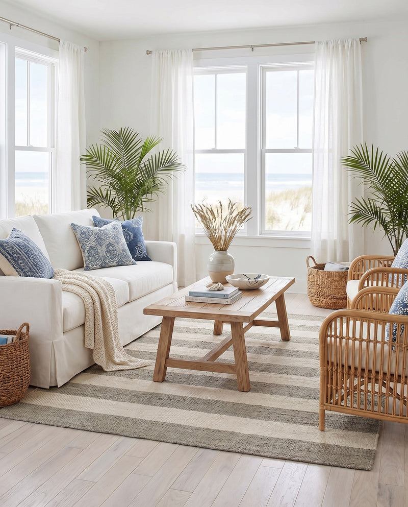 Martha's Vineyard Blueprints Collection Area Rug - Edgartown Rectangle Gray  lifestyle 71