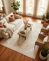 Tribal Terrace Treasures Collection Area Rug - Mayan Marina (Natural) Rectangle Natural  lifestyle 9