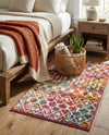 Mediterranean Lattice Collection Area Rug - Santorini (Multi) Rectangle Multi  lifestyle 17