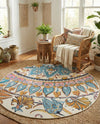Patio Heritage Collection Area Rug - Tuscany Round Multi  lifestyle 47