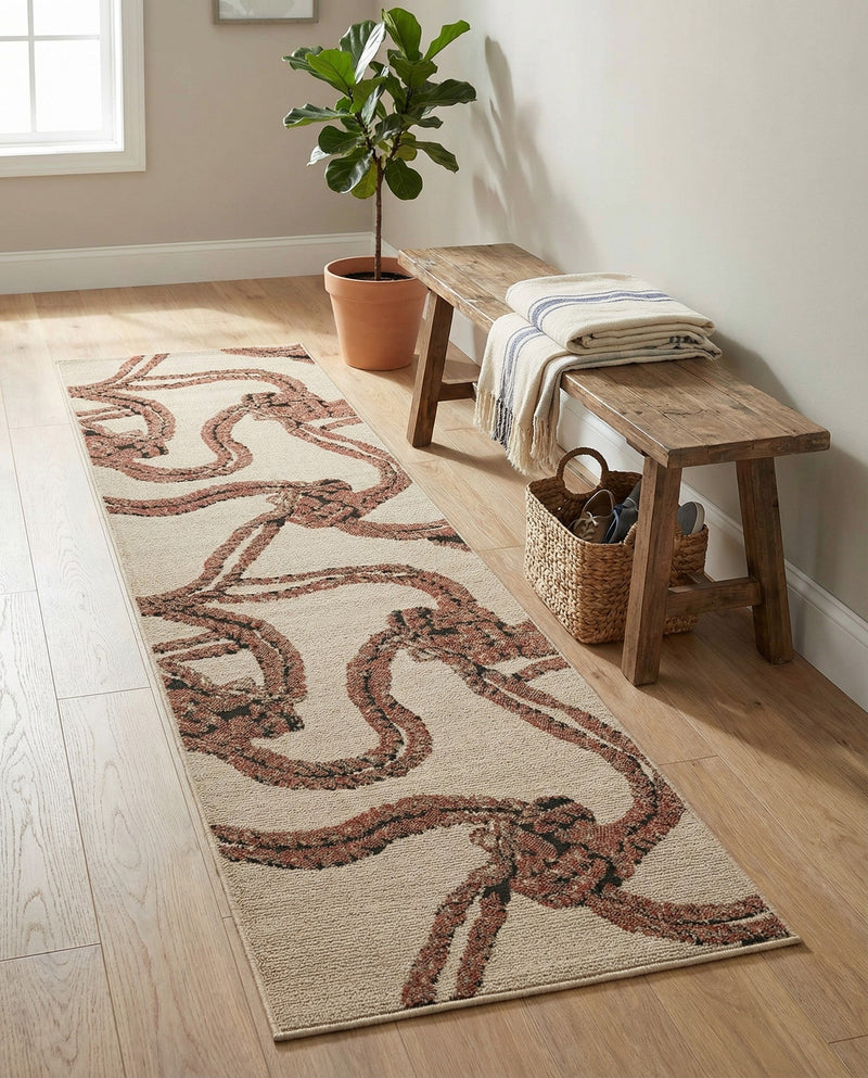 Seaside Haven Rugs Collection Area Rug -  Dunes Runner Beige  lifestyle 68