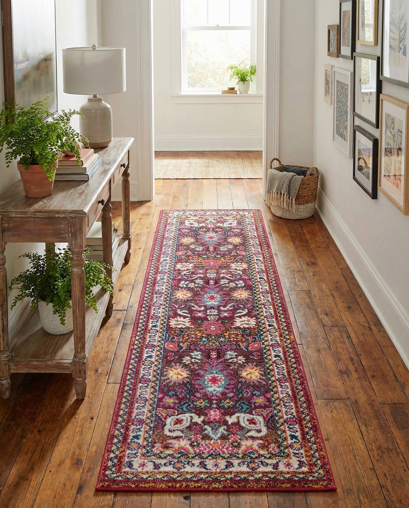 Chateau Elegance Collection Area Rug - Versailles Runner Multi  lifestyle 42