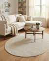 Bloomsbury Elegance Collection Area Rug -  Kensington (Ivory) Oval Ivory  lifestyle 73