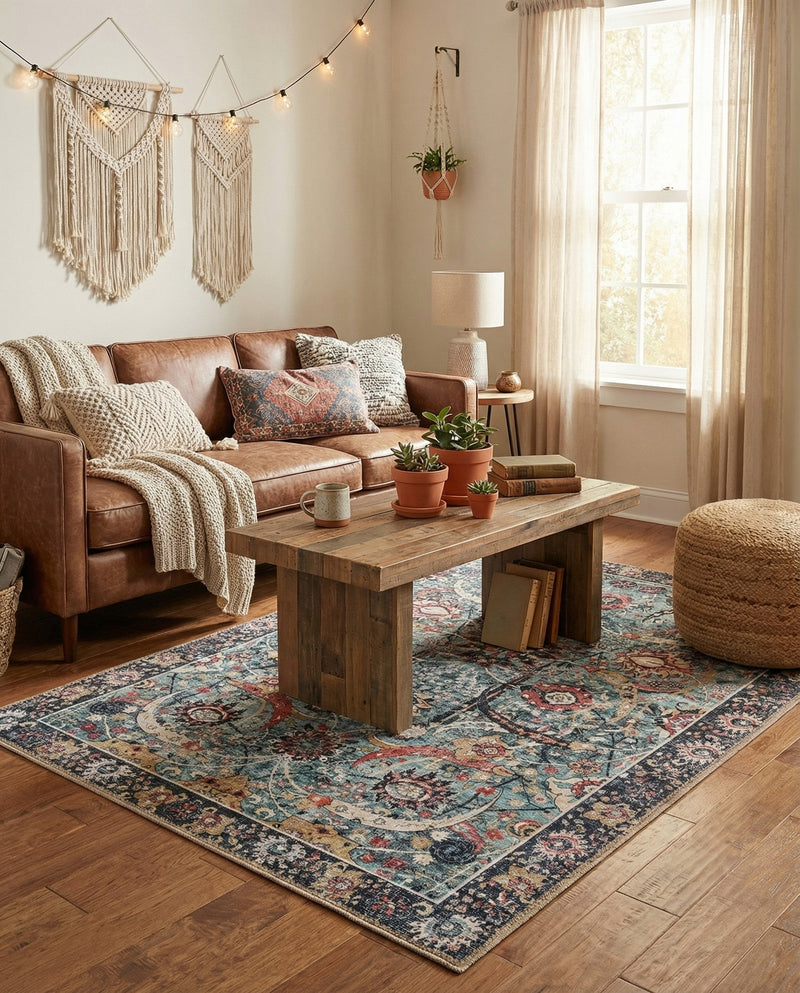 Heritage Elegance Collection Area Rug -  Topkapi Rectangle Vintage Green  lifestyle 56