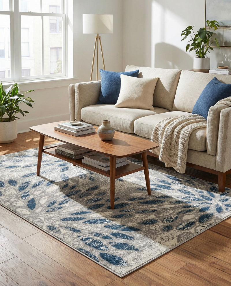 Savannah Elegance Collection Area Rug -  Riverfront Rectangle Gray  lifestyle 38