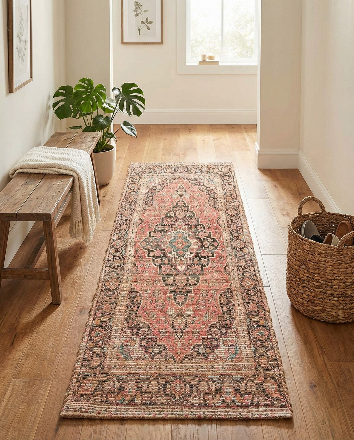 Savannah Threads Collection Area Rug -  Chihuahuan Runner Red  lifestyle 44