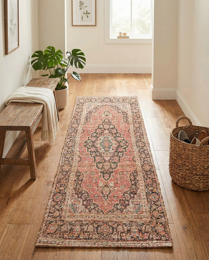 Savannah Threads Collection Area Rug -  Chihuahuan Runner Red  lifestyle 44