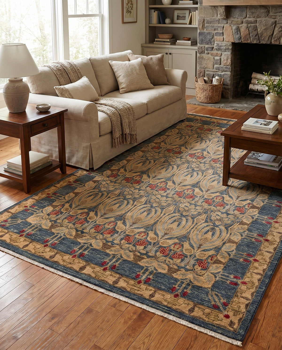 Chelsea Elegance Collection Area Rug -  Brompton (Navy Blue) Rectangle Navy Blue  lifestyle 54