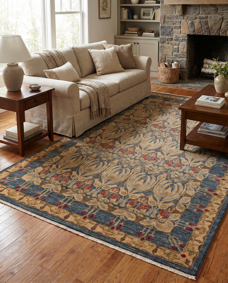 Chelsea Elegance Collection Area Rug -  Brompton (Navy Blue) Rectangle Navy Blue  lifestyle 54