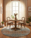 Coastal Haven Collection Area Rug -  Oceania Round Multi  lifestyle 31