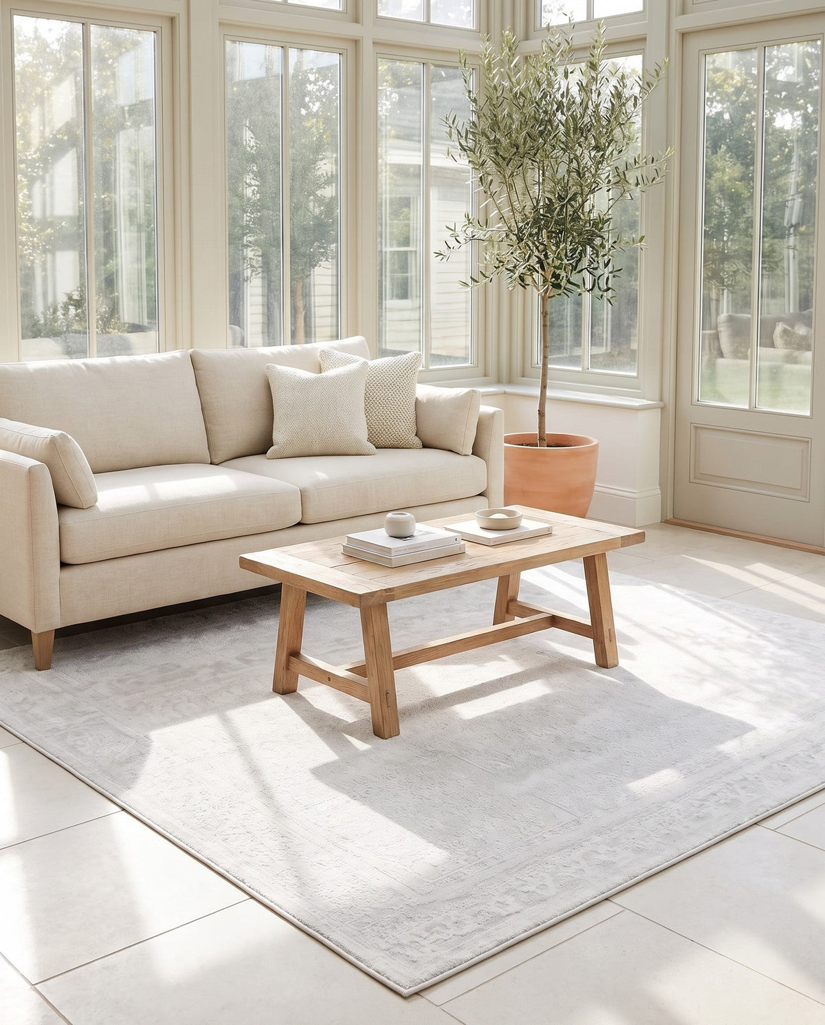 Bloomsbury Elegance Collection Area Rug -  Notting Square Ivory  lifestyle 71