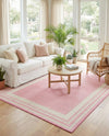 Bahama Breeze Outdoor Collection Area Rug -  Abaco Rectangle Pink  lifestyle 33