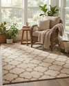 Lattice Gardens Collection Area Rug -  Bloomfield (Beige and Light Brown) Rectangle Beige and Light Brown  lifestyle 11