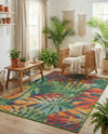 Coastal Terrace Collection Area Rug -  Pier Rectangle Multi  lifestyle 3
