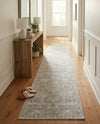 Seville Stripes Collection Area Rug -  Cordoba (Gray) Runner Gray  lifestyle 59