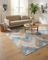 Dresden Elegance Collection Area Rug -  Bautzen Rectangle Blue  lifestyle 5