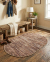 Sahara Essence Collection Area Rug - Oasis (Brown) Oval Brown  lifestyle 51