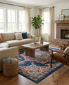 Eden Oasis Collection Area Rug -  Tranquility (Dark Blue) Rectangle Dark Blue  lifestyle 11