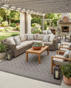 Savannah Pergola Collection Area Rug - Savannah Rectangle Chocolate Brown  lifestyle 55
