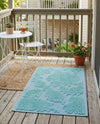 Bahama Breeze Outdoor Collection Area Rug -  Eleuthera Rectangle Navy Blue  lifestyle 46