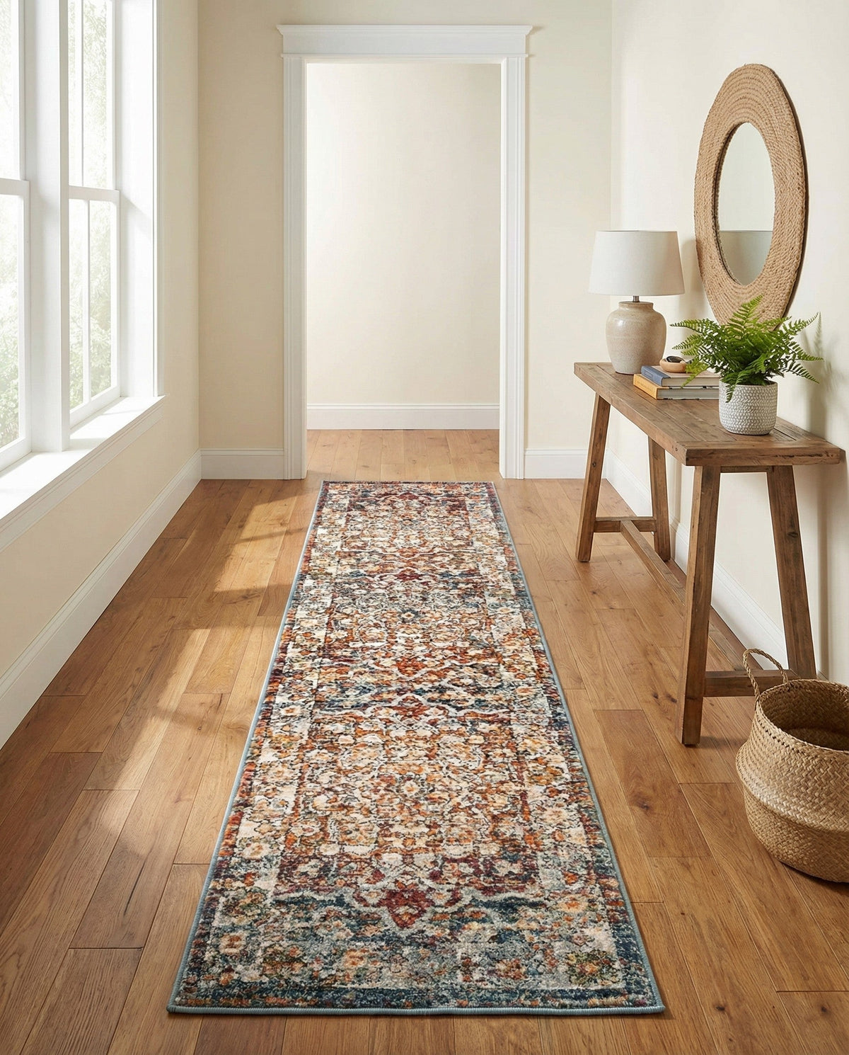 Savannah Soiree Collection Area Rug -  Everglade (Multi) Runner Multi  lifestyle 80