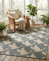 Seaside Haven Rugs Collection Area Rug -  Pelican Rectangle Stone Blue  lifestyle 5