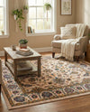 Casablanca Tapestry Collection Area Rug -  Marrakech (Ivory) Square Ivory  lifestyle 23