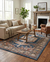 Eden Oasis Collection Area Rug -  Refuge (Blue) Rectangle Blue  lifestyle 13