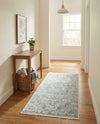 Coastal Haven Collection Area Rug - Seabreeze (Gray) Runner Gray  lifestyle 48