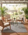 Jill Zarin Sedona Oasis Outdoor Collection Area Rug - Coconino (Black Sky) Rectangle Black Sky  lifestyle 12