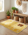 Dover Terrace Collection Area Rug -  Lagoon (Yellow) Rectangle Yellow  lifestyle 8