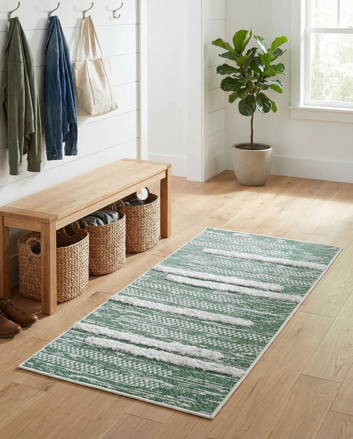 Cathedral Elegance Collection Area Rug - Chapel Runner Green  lifestyle 180