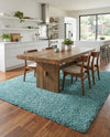Alpine Plush Collection Area Rug -  Cortina (Aqua) Rectangle Aqua  lifestyle 7