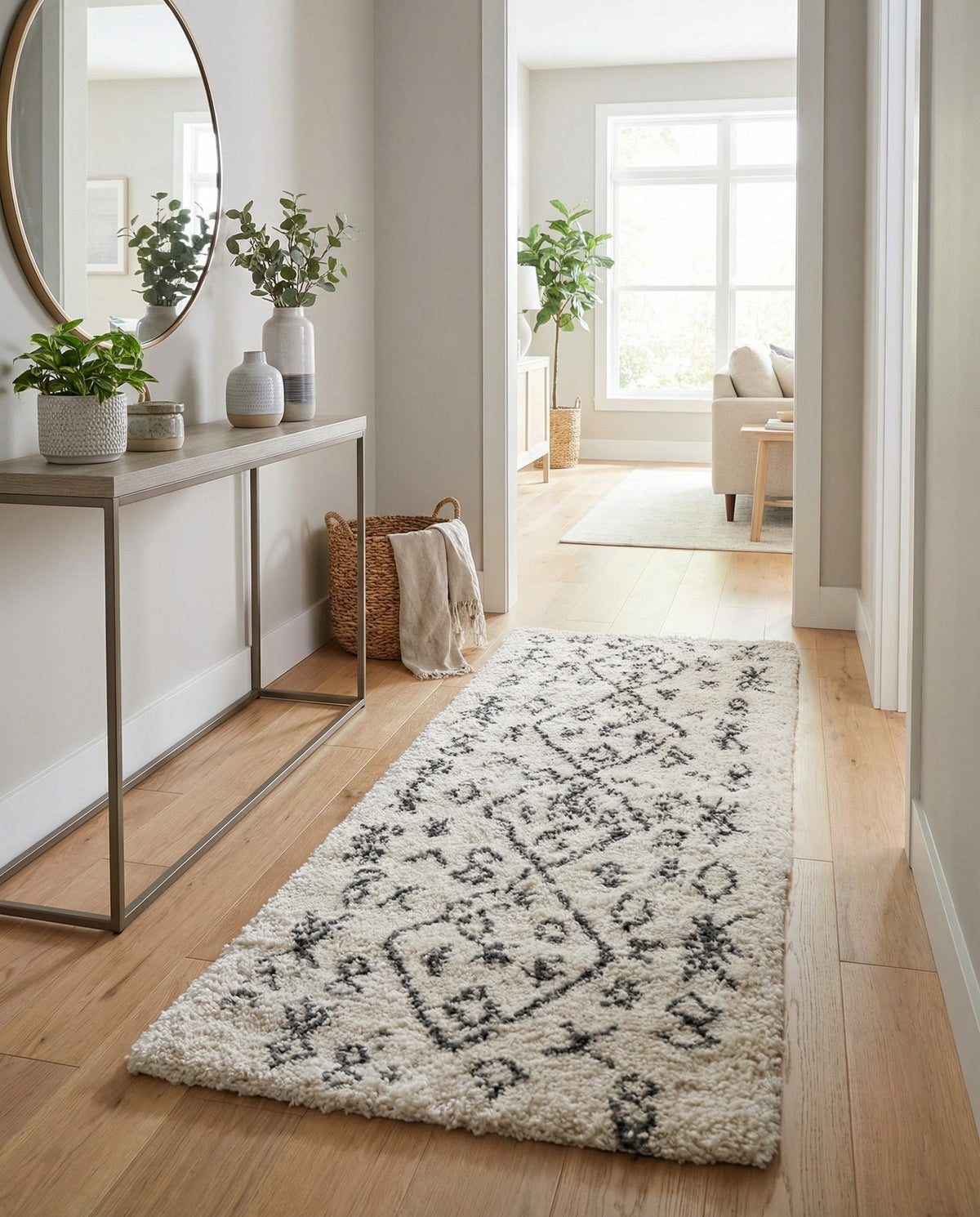 Casablanca Comfort Collection Area Rug - Sahara Runner Pure Ivory  lifestyle 67