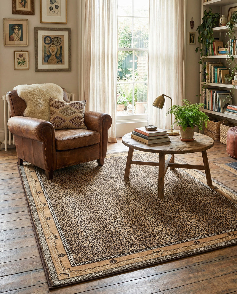 Savannah Sojourn Collection Area Rug -  Limpopo Rectangle Brown  lifestyle 5