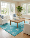 Seaside Haven Rugs Collection Area Rug -  Beachcomber Rectangle Teal  lifestyle 16