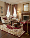 Versailles Elegance Collection Area Rug -  Vincennes Rectangle Red  lifestyle 13