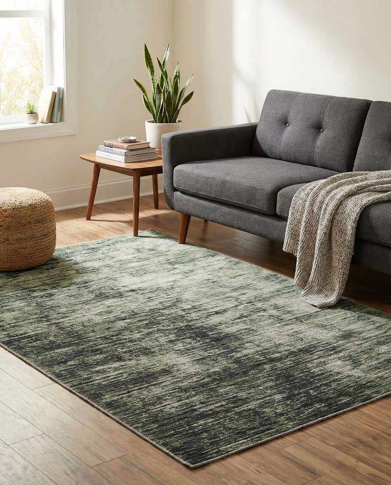 Sahara Essence Collection Area Rug - Oasis (Green) Rectangle Green  lifestyle 17