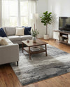 Copenhagen Edge Collection Area Rug - Nyhavn Rectangle Black  lifestyle 51