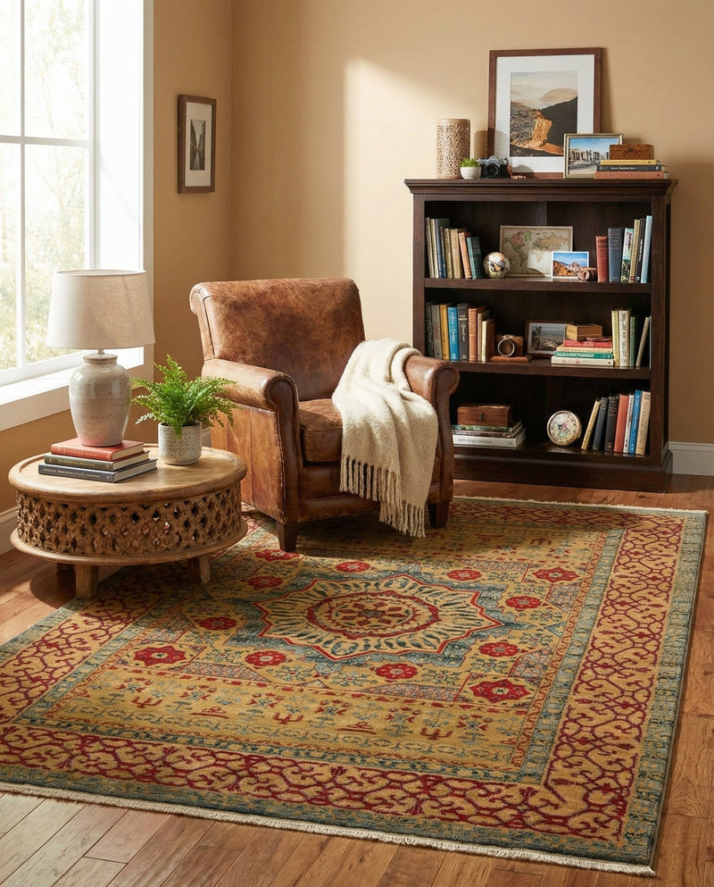 Ottoman Elegance Collection Area Rug -  Cappadocia Rectangle Light Blue  lifestyle 15
