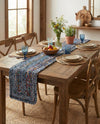 Woven Udaipur Collection Area Rug - Sahara Table Runner Blue and Multi  lifestyle 66