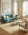 Hollywood Luxe Collection Area Rug -  Rodeo Rectangle White Gold  lifestyle 14