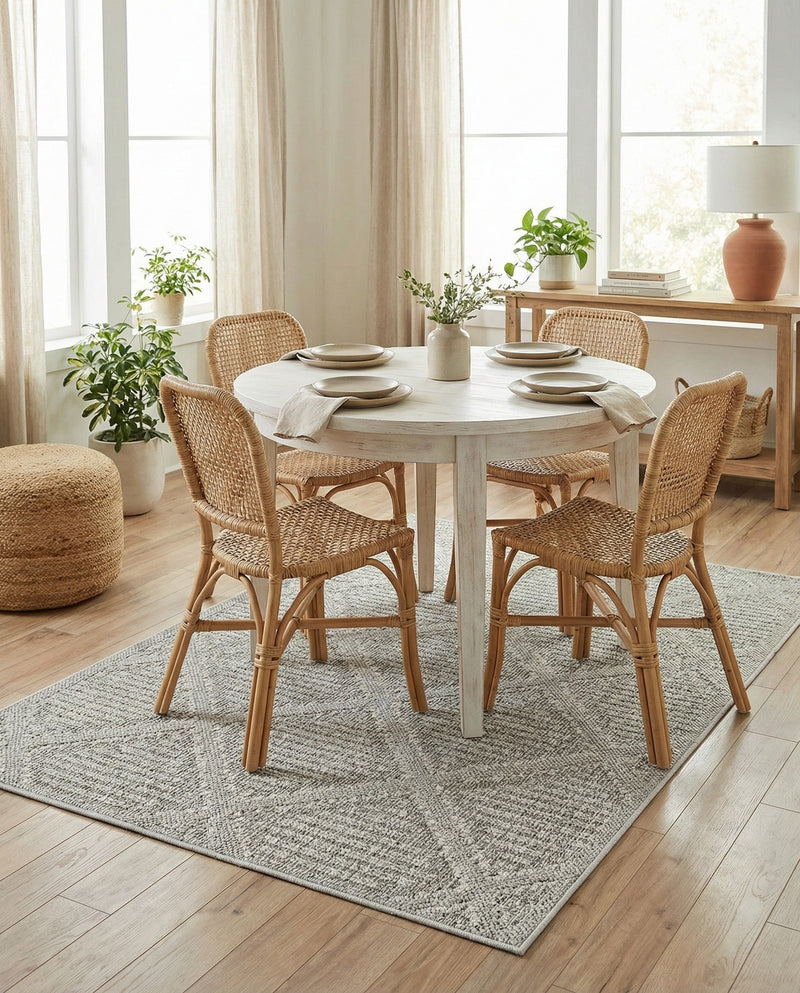 Savannah Pergola Collection Area Rug -  Eden Rectangle Light Gray  lifestyle 33