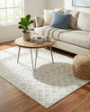 Garden Lattice Charm Collection Area Rug -  Pergola (Ivory) Rectangle Ivory  lifestyle 16