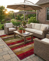 Urban Terrace Collection Area Rug -  Rooftop Rectangle Multi  lifestyle 48